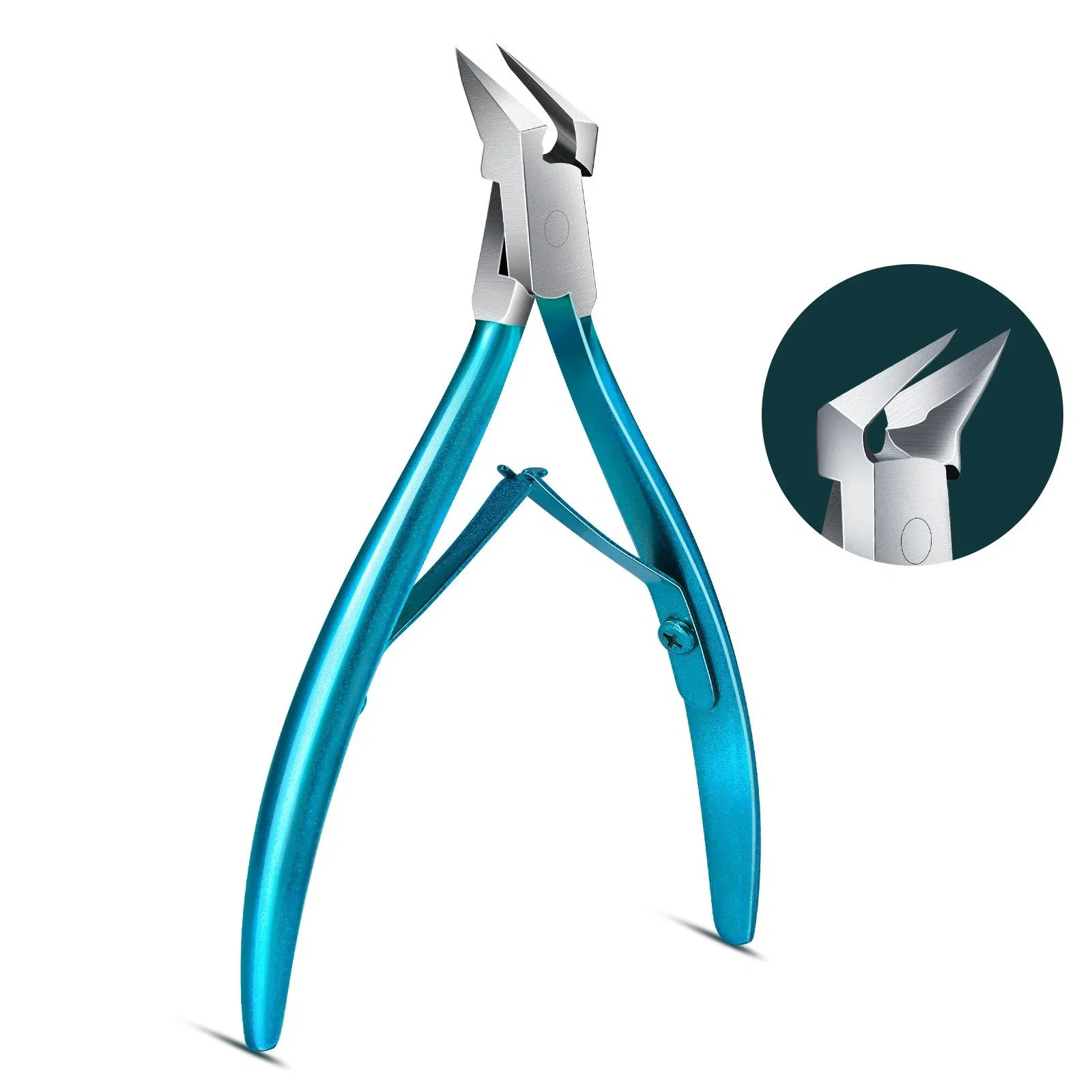 Professional Stainless Steel Bevel Nail Clipper Cuticle Nail Nipper for Nail Care Manicure Pedicure Tool