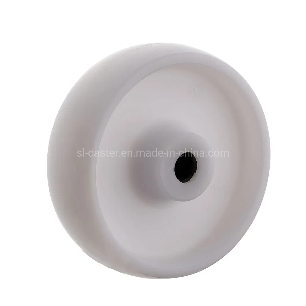 50mm Swivel Bolt Hole White Plastic Caster Wheel