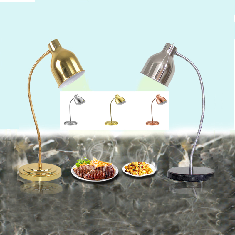 Hotel Banquet Commercial Kitchen Food Plate Warmers Lamp Table Chopping BBQ Display Infared Hot Buffet Heater Insulation Food Warming Station