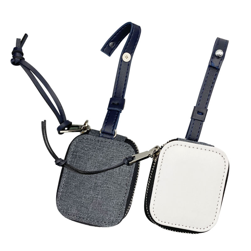 2022 Hot Sell Earphone Cases Sublimation Blank PU Leather Jean Fabric Protective Durable Cover for Air Pods Gen 2 3