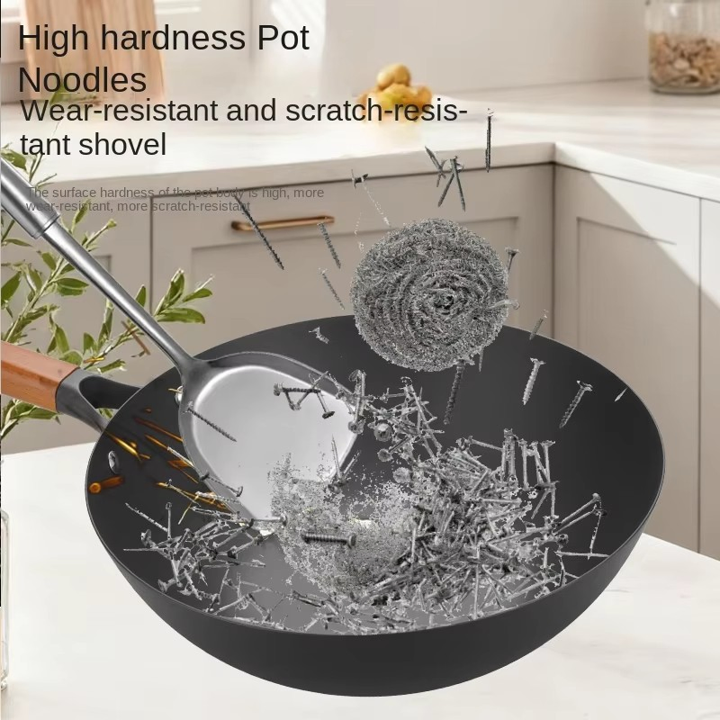 Вок сковорода из титанированного чугуна, 32 см