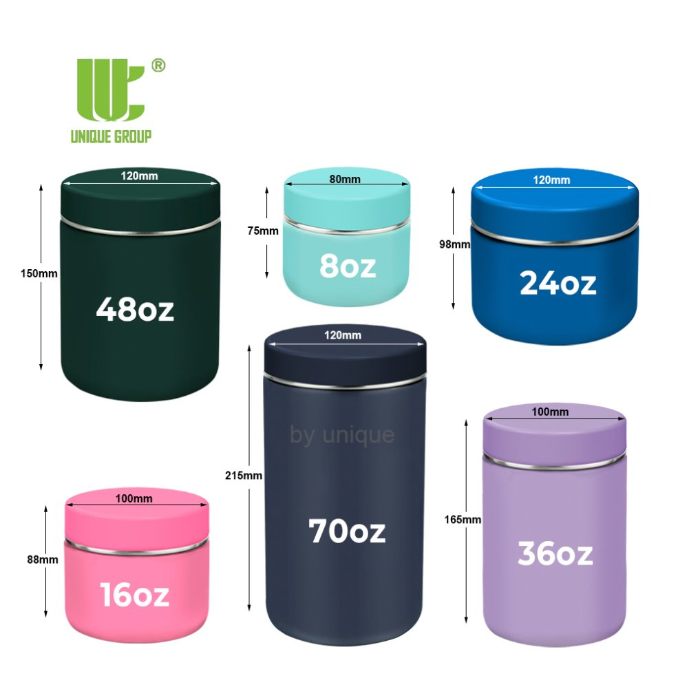 Leakproof Airtight Stainless Steel Supplement Canister Tea Powder Storage Canister for Protein Prep and Kitchen Shelf OEM