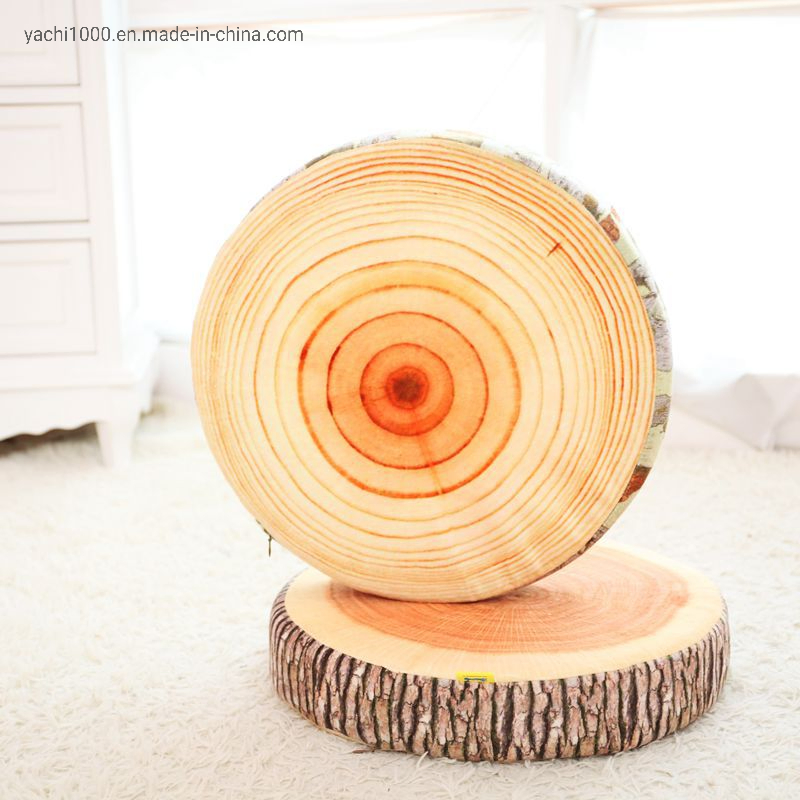 Hot Selling Tree Stump Plush Stuffed Printing Pillow