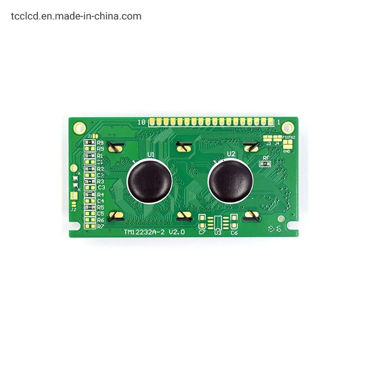 Модуль LCD дисплея 122x32, монохромный, желто-зеленый