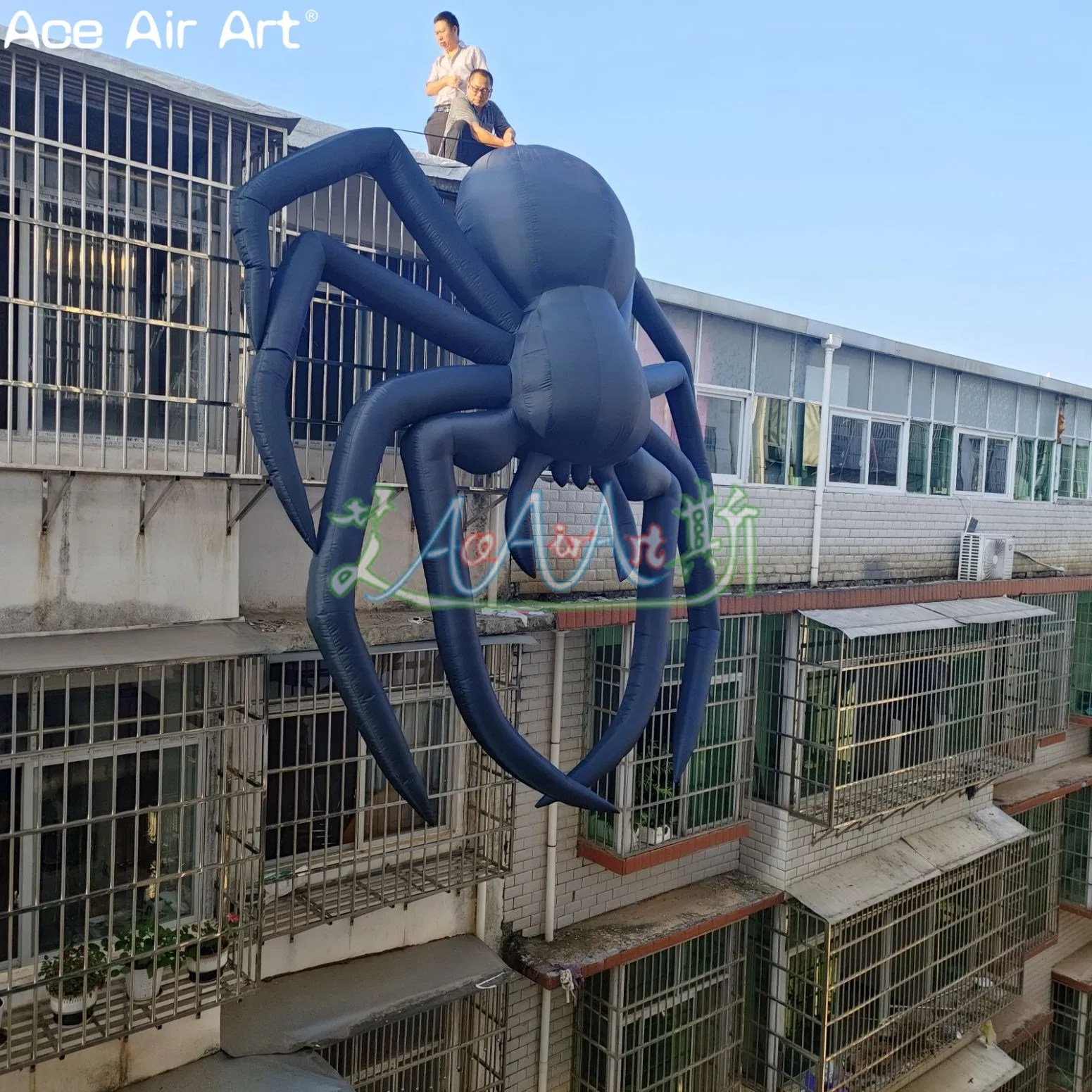 Giant Halloween Inflatable Spider Decoration Outdoor Terror Halloween Decoration