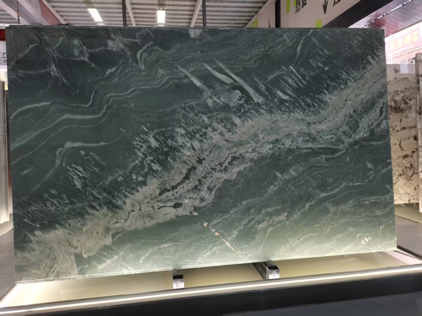 Nature Green Stone Quartzite Slabs for Countertops and Wall