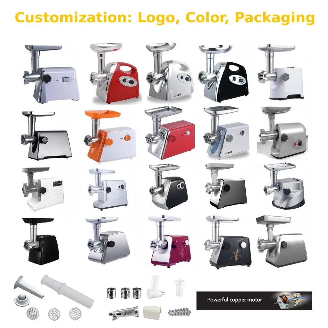 Electric Meat Grinder with Grinding Blades for Mincing Meat Making Sausage