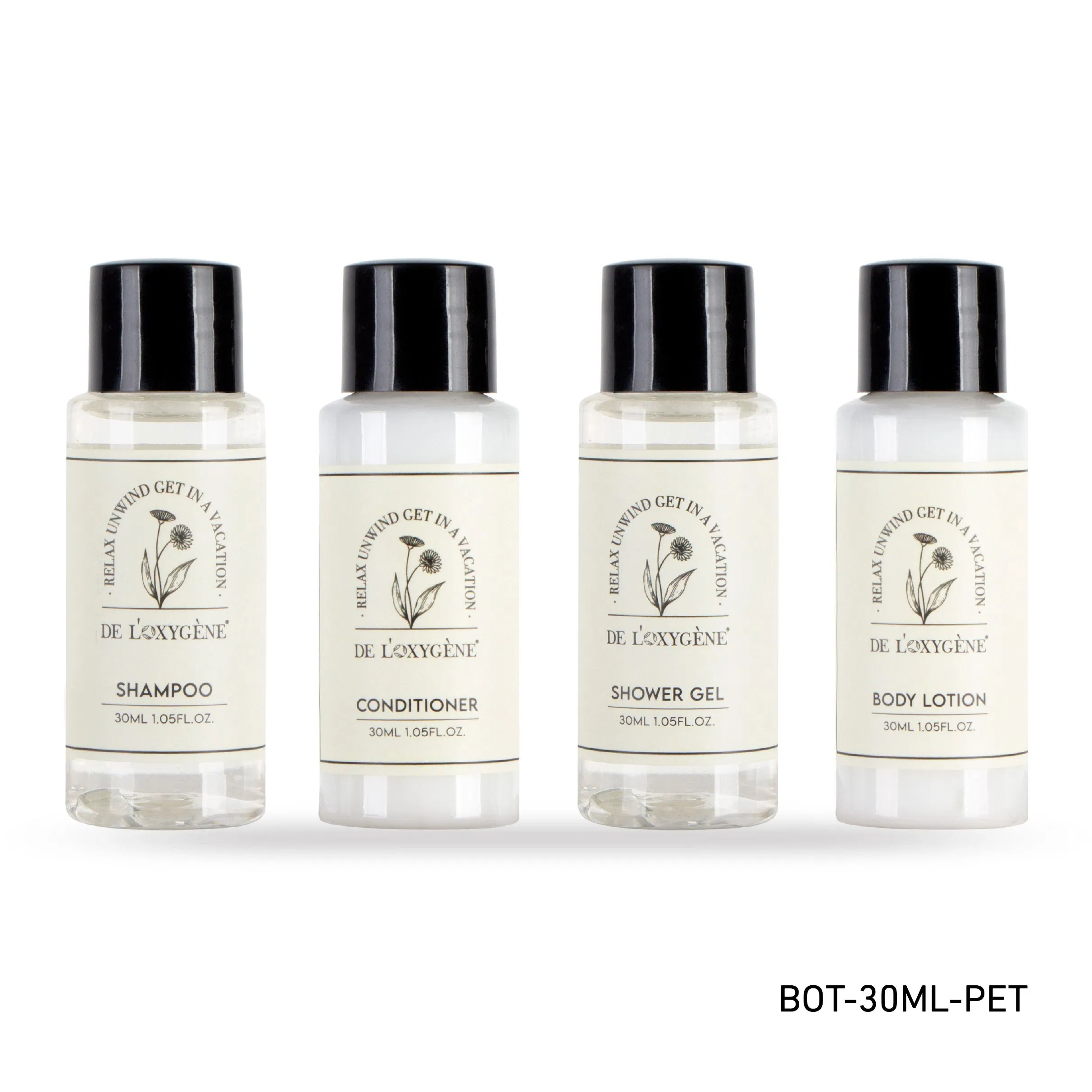 30ml Mini Small Cosmetic Bottles Hotel Bathroom Amenities Hotel Shampoo Shower Gel
