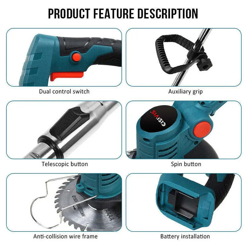 Cordless Electric Lawn Mower Industrial Grade Grass Cutters Customizable