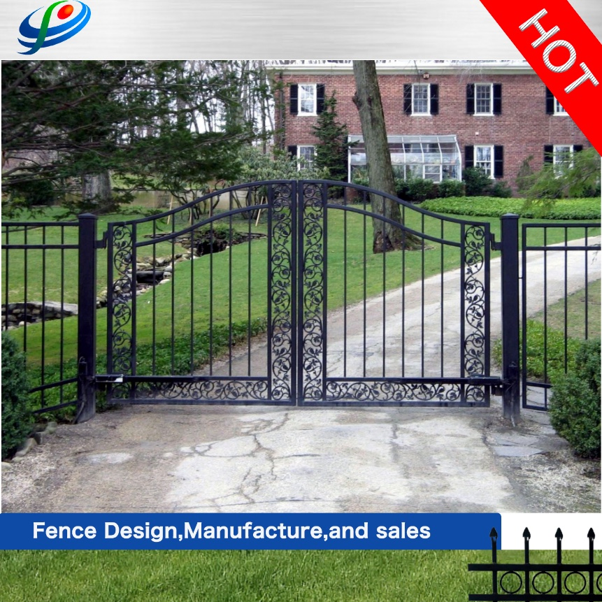 Aluminium Picket Gate High Security Double Swing Gate