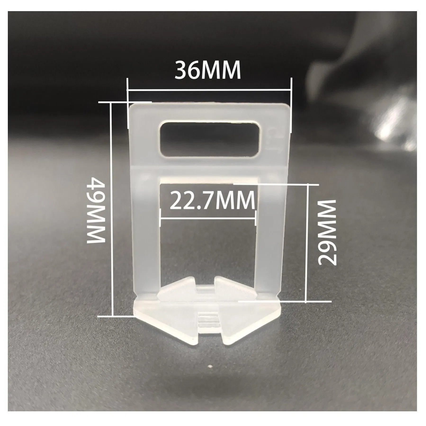 Heightened Tile Leveling System Clips with 2.8g Weightl PP Materia