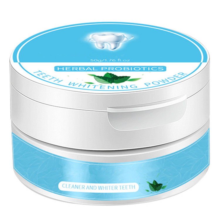 Natural Herbal Probiotics Teeth Whitening Powder for Yellow Teeth Bad Breath Dental Calculus