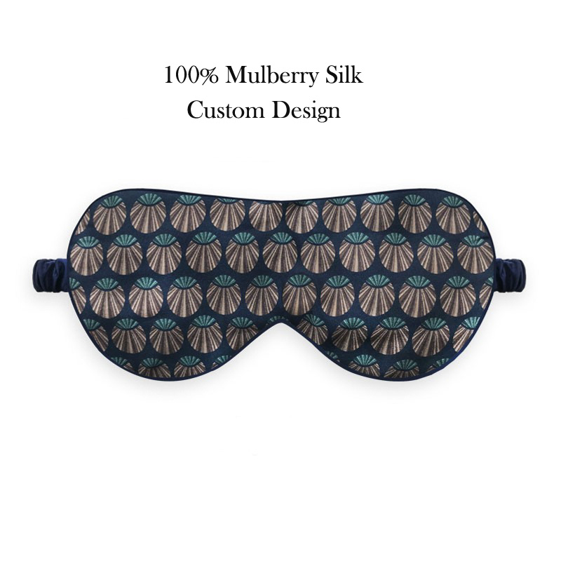 China Factory Double-Sided Pure Silk Lady Hot Sale Silk Sleep Mask of Custom Logo