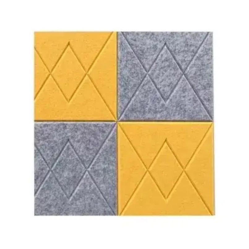 Flexible Modern Design Wood PVC Veneer Hexagon Soundproof and Sound-Absorbing Pet Black MDF WPC Board Felt Decorative Acoustic Wall Panel for Exterior Ceiling