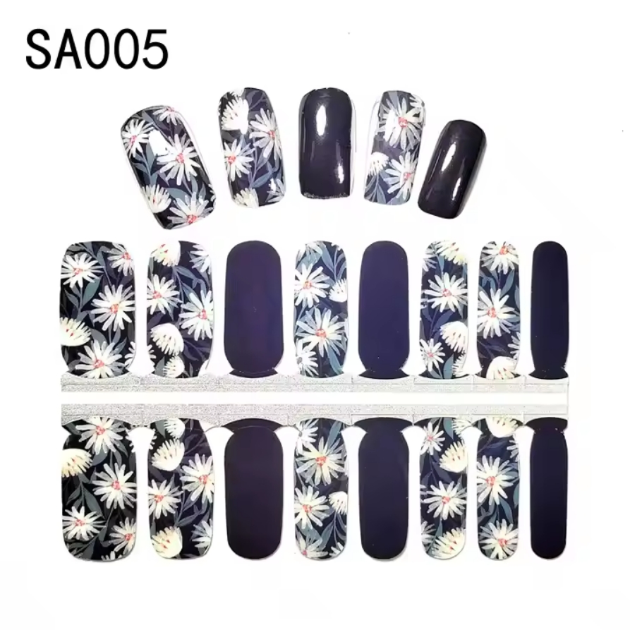 New Style Self Gel Nail High Glossy Waterproof Long Lasting Real Gel Strips Nail Wrap
