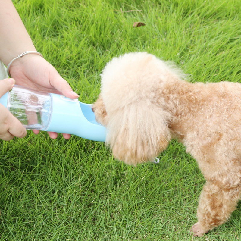 Portable Multi-Function Pet Water Bottle and Food Dispenser