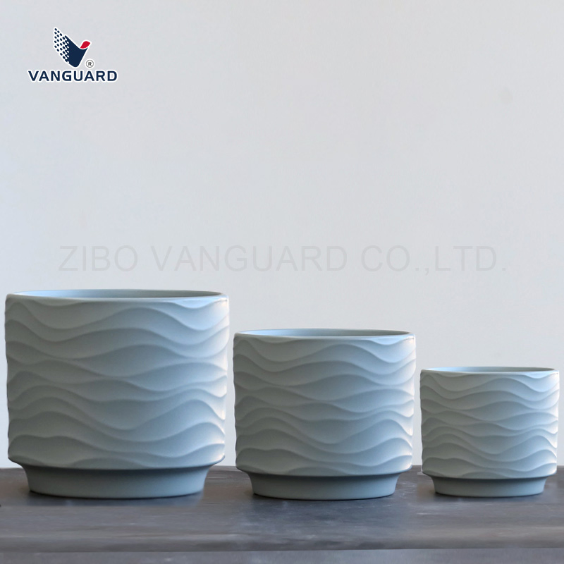 Wholesale Nursery Flower Pot White Small Ceramic Flower Pot