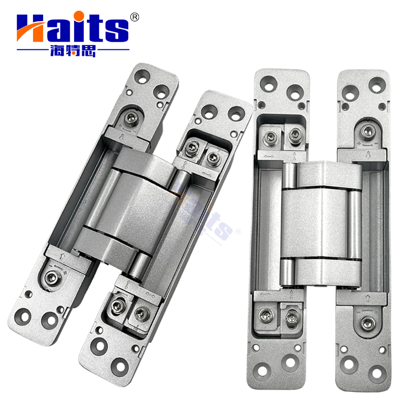 Silver Color Concealed Hinge 3D Adjustment Door Invisible Hinges