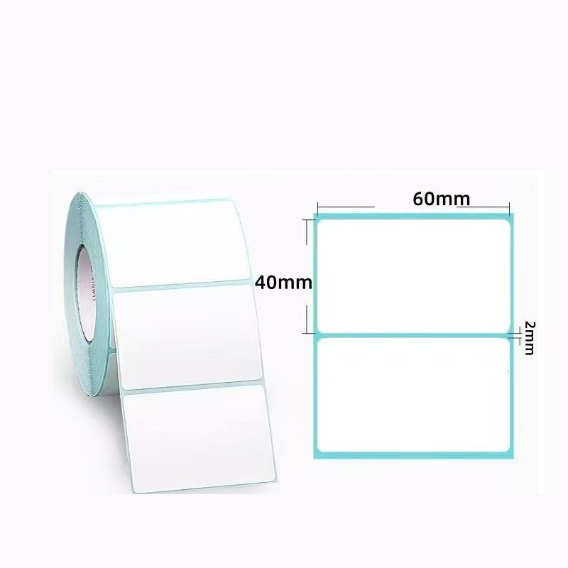 High Quality White Self-Adhesive Label Paper Roll for Supermarket Labels (customizable in size)