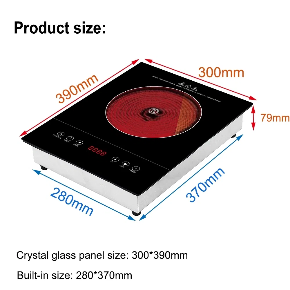 Electric Cooker Portable Infrared Cooker Stove Cooking Appliance Cooktop