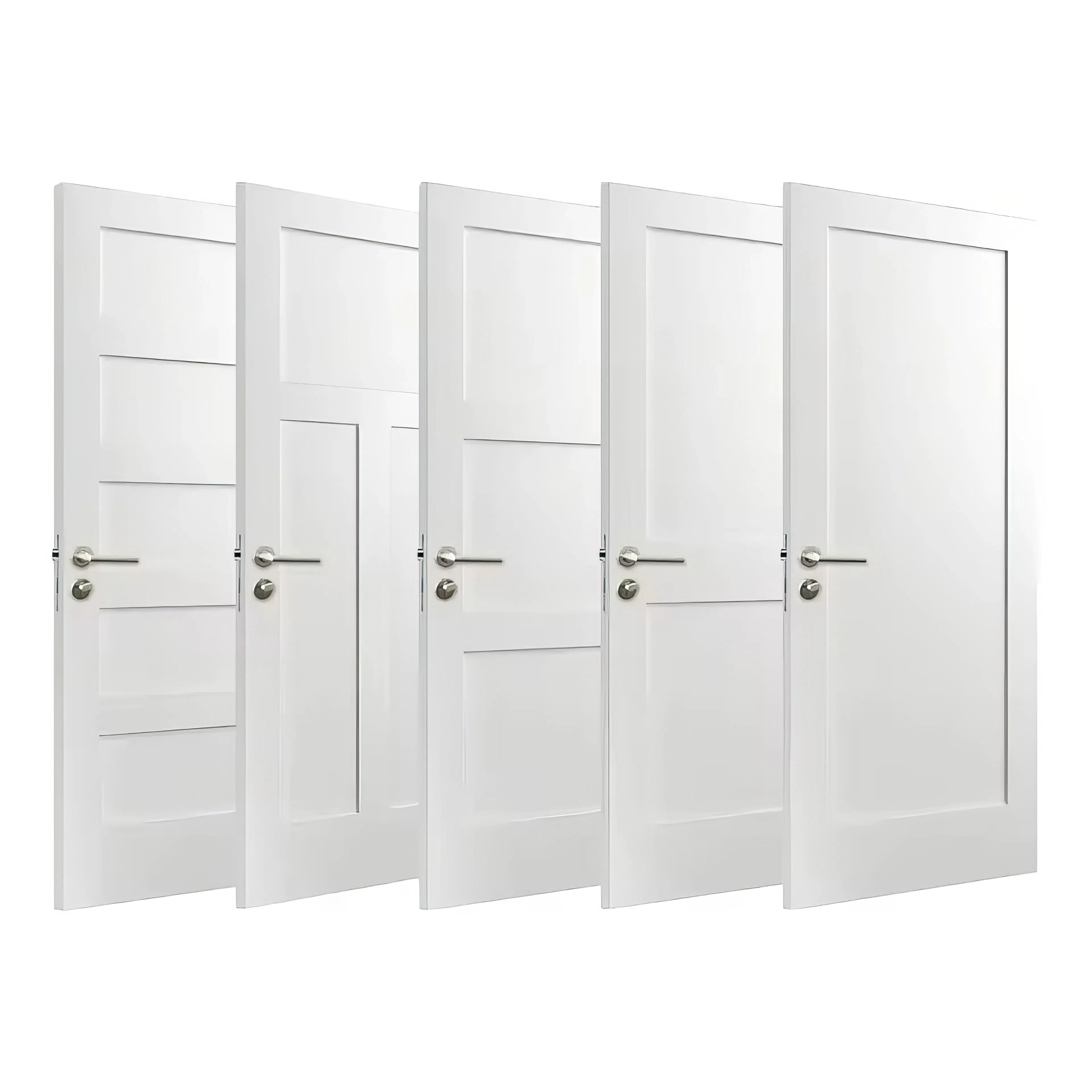 Cbmmart Hot Selling Wood Veneer Flush Swing Casement Wood Doors