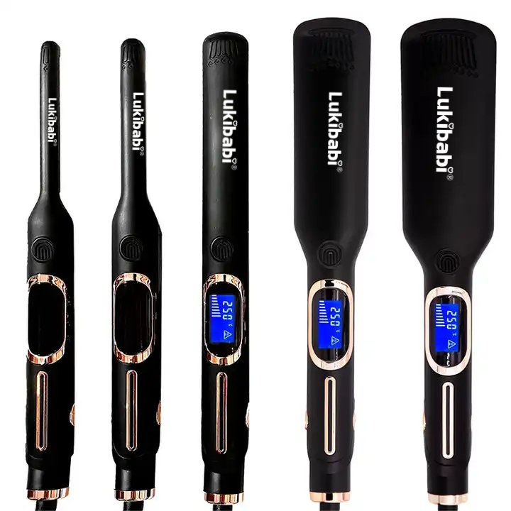 Mch Quick Heating LCD Digital Display Hair Flat Iron Intelligent Timing Shutdown Hair Straightener