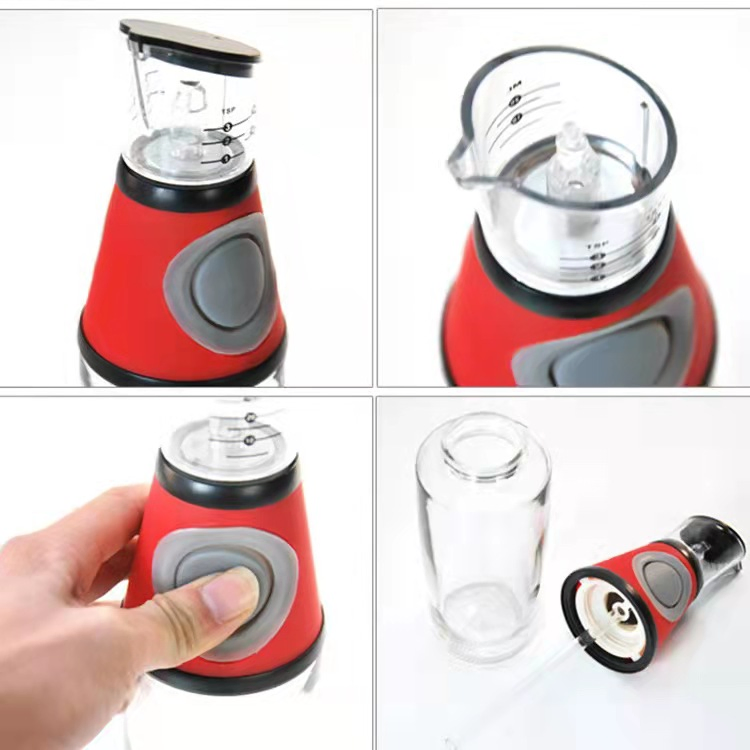 Kitchen No Drip Cooking Oil Glass Olive Oil Spray Bottle with Pressure Pump