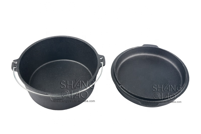 Cast Iron Casserole No- Coating Pre-Seasoned Cast Iron Dutch Oven