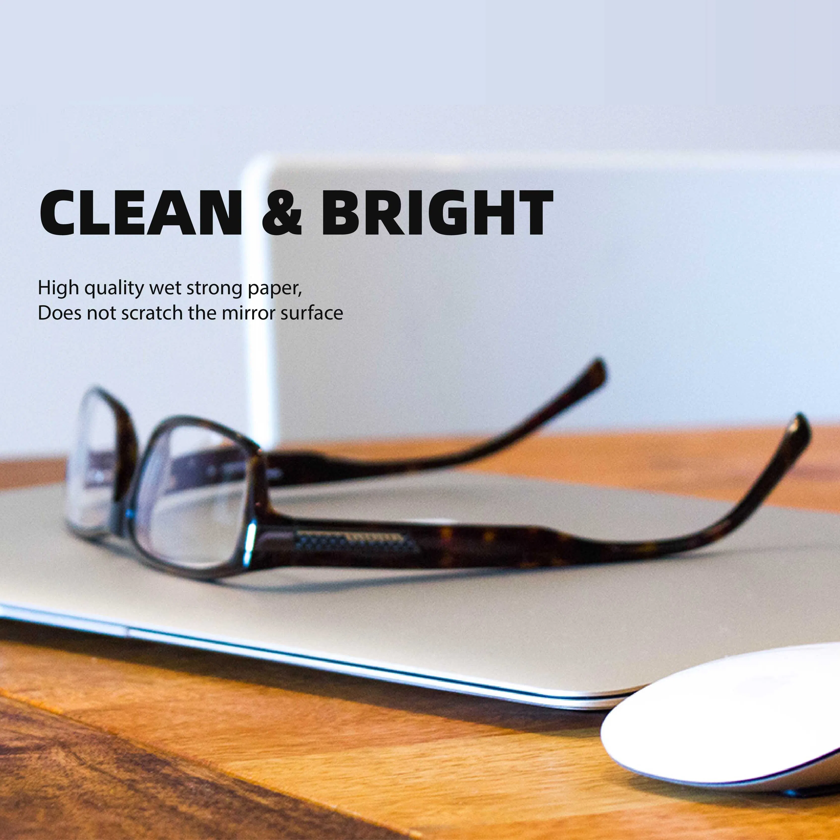 Professional Optical-Grade Strong Anti-Fog Quick-Drying Cleaning Lens Wipes