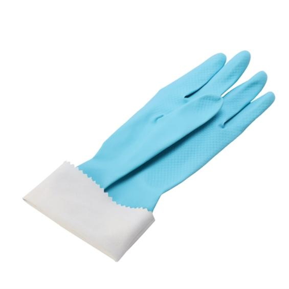 Custom Durable Heavy Duty Latex Rubber Dish Washing Gloves Large Non-Slip Household Cleaning Glove