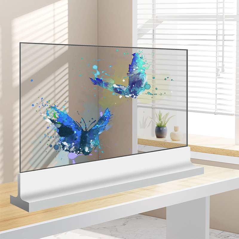 55-дюймовый OLED-экран прозрачный горизонтальный