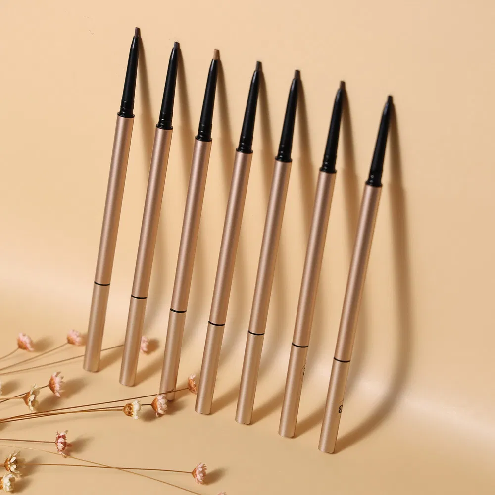 Ultra-Fine Eyebrow Pencil Customized White Box 7 Colors Eye Brow Pen Long Lasting Private Label Eyebrow Pencil