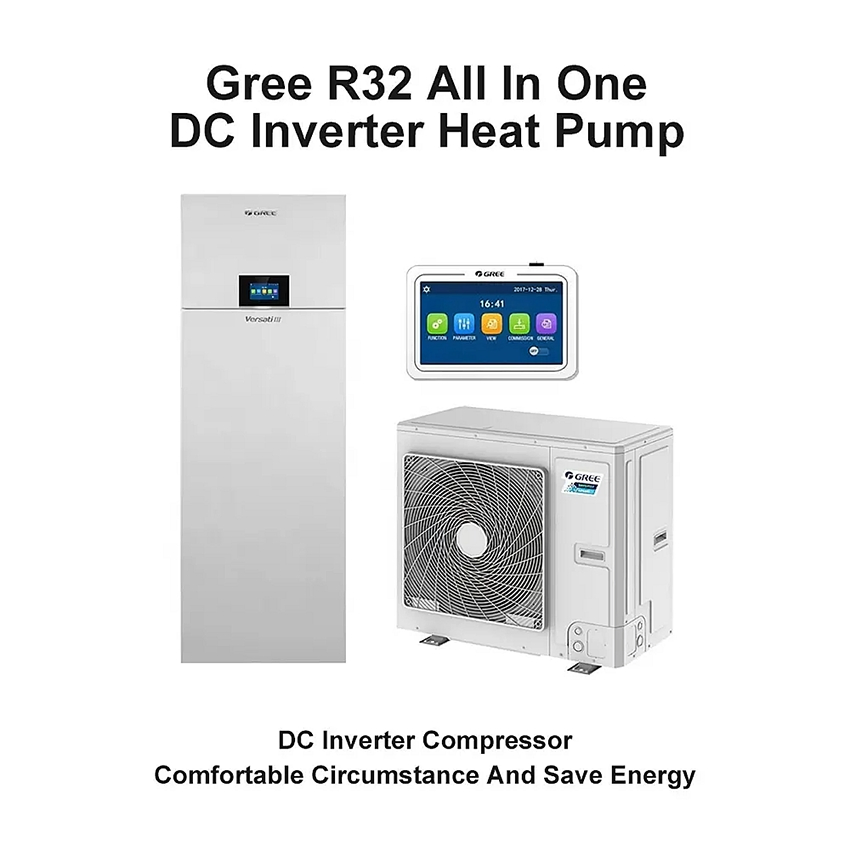 Residential Buildings Flexible Installation Insulated Water Tank Water Heater Air Source Heat Pump Water Heater