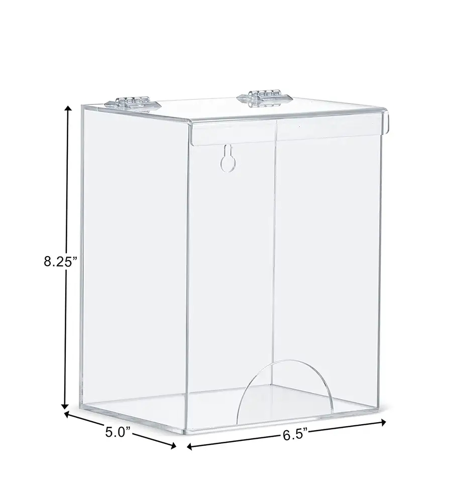 Acrylic Shoes Cover Container Storage Dispenser Holder Standing Wall Mount Box