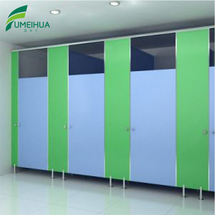 12mm Thickness Customized Size Toilet Cubicle Nylon Door Lock Toilet Partition Boards