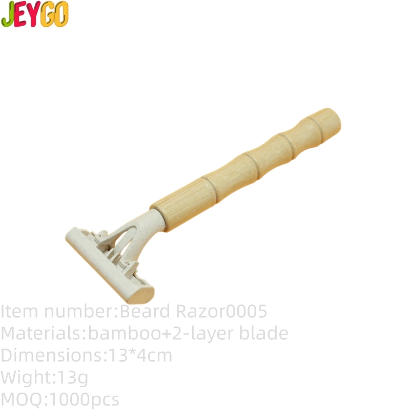 2026 Hot Selling Wholesale Price, Affordable New Three-Blade Shaver with Bamboo Handle