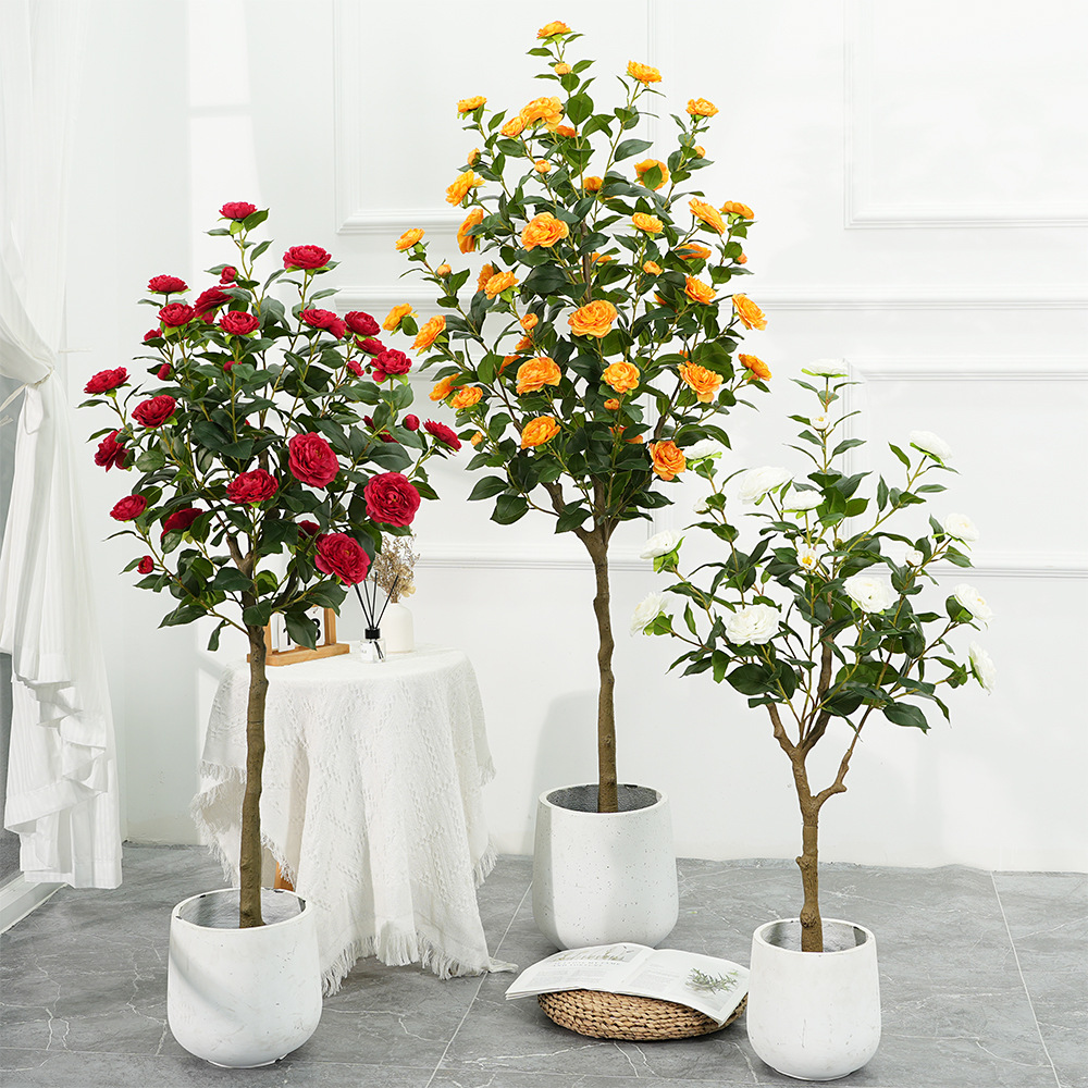 Горшок для цветов с искусственными растениями 70-180 см факел