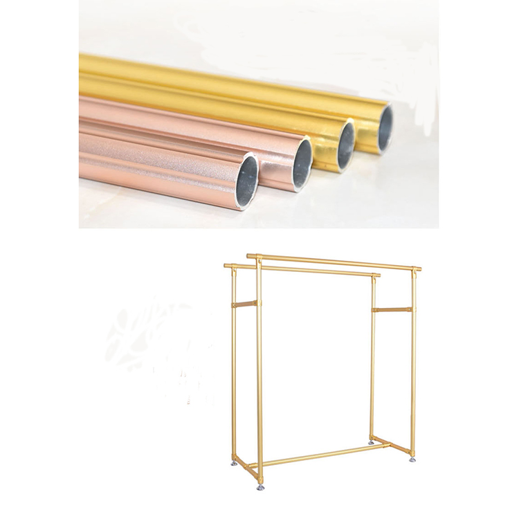 Vintage Industrial Style Golden Double Clothing Drying Rack