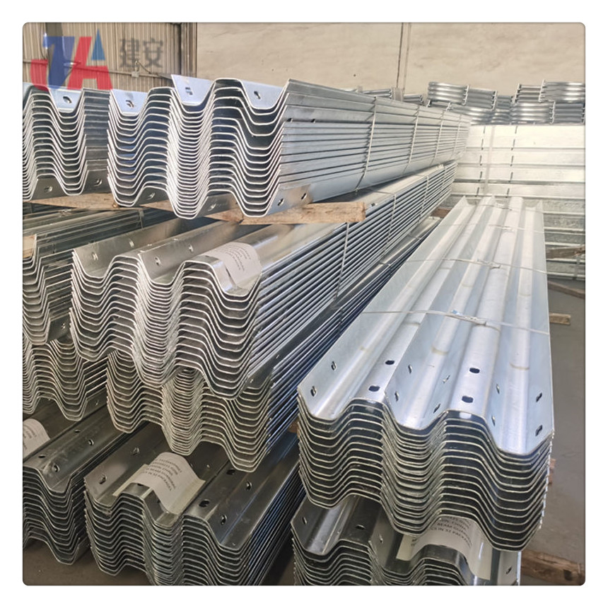 Professional Road Traffic Safety Barrier Three Beam Corrugated Thrie Beam Guardrail