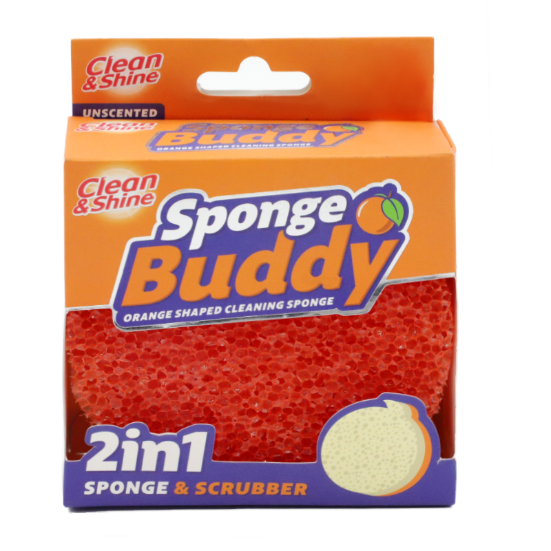 Kitchen Apple Fruit Scrub Dual Sided Sponge and Scrubber Scratch Sponge for Dishes