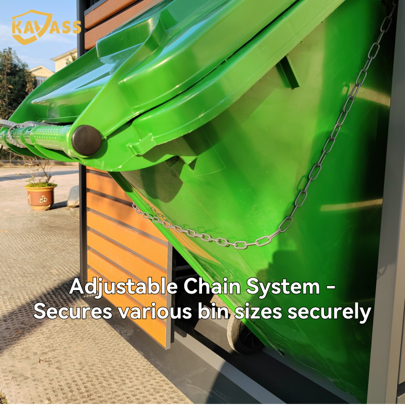 Защитный короб для мусорных баков Kavass с двумя дверцами