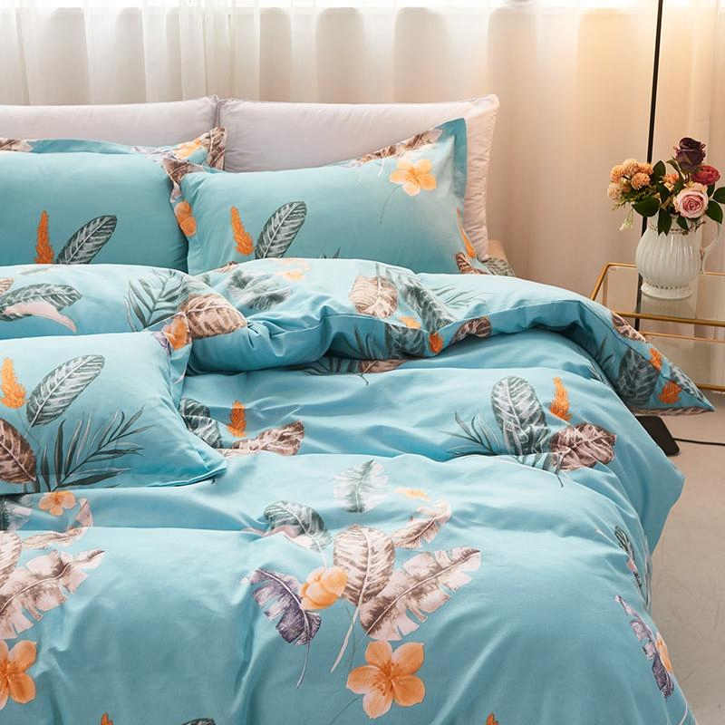 130GSM Super Soft Fabric Polyester Microfiber Geometry Print Marble Bed Linen Bedding Duvet Cover