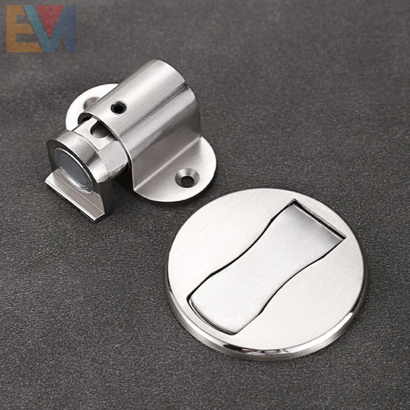 Stainless Steel Decorative Floor Mounted Adjustable Safety Wood Door Magnetic Door Stops