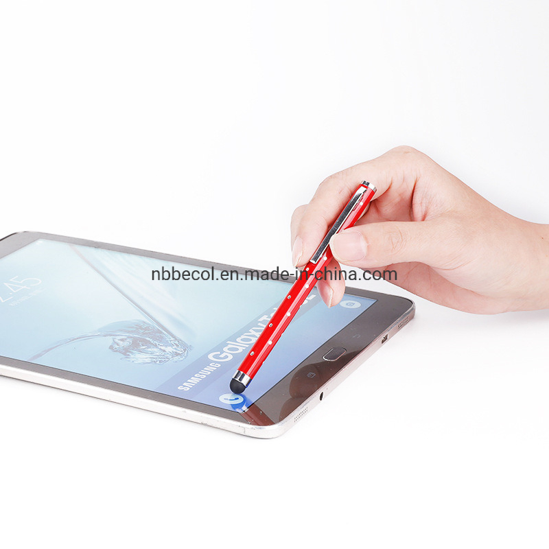 Rubber Tip Mini Metal Stylus Pen with No Refill for Phone Screen