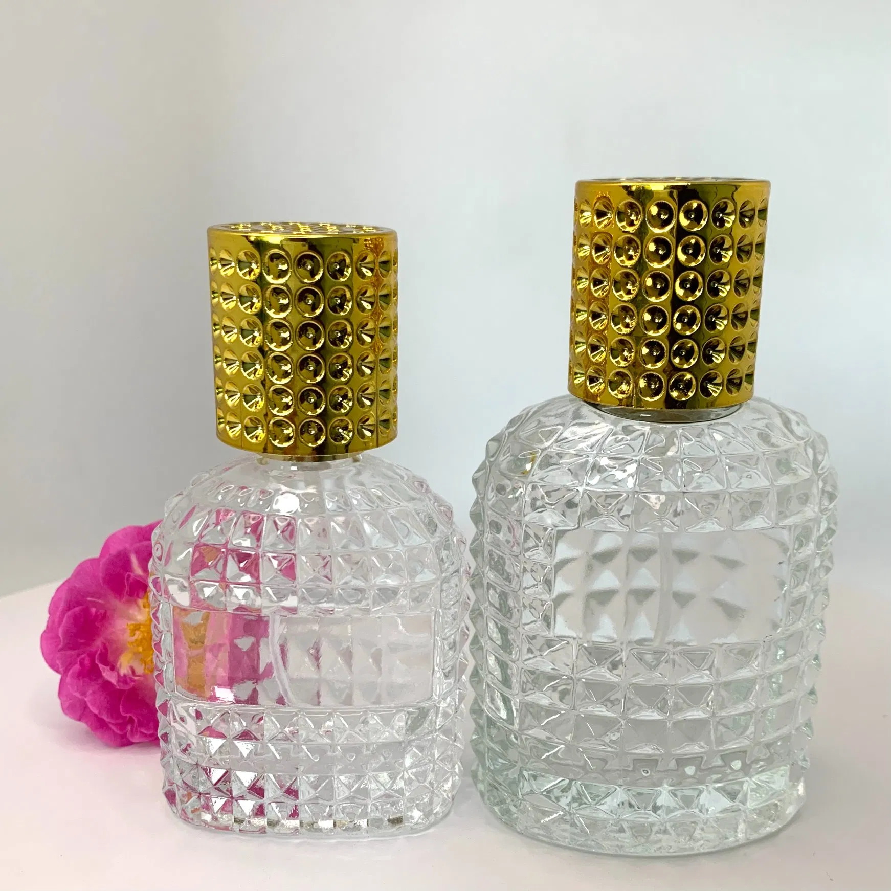 Refillable 30ml/50ml Fragrance Cologne Perfume Bottle with Aluminum Sprayer Pump & Cap