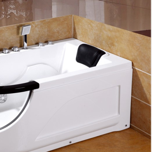 Угловая акриловая ванна с гидромассажем