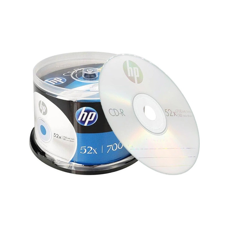HP CD-R Blank Discs 700MB 80 Minutes 52X Recordable Disc for Data and Music