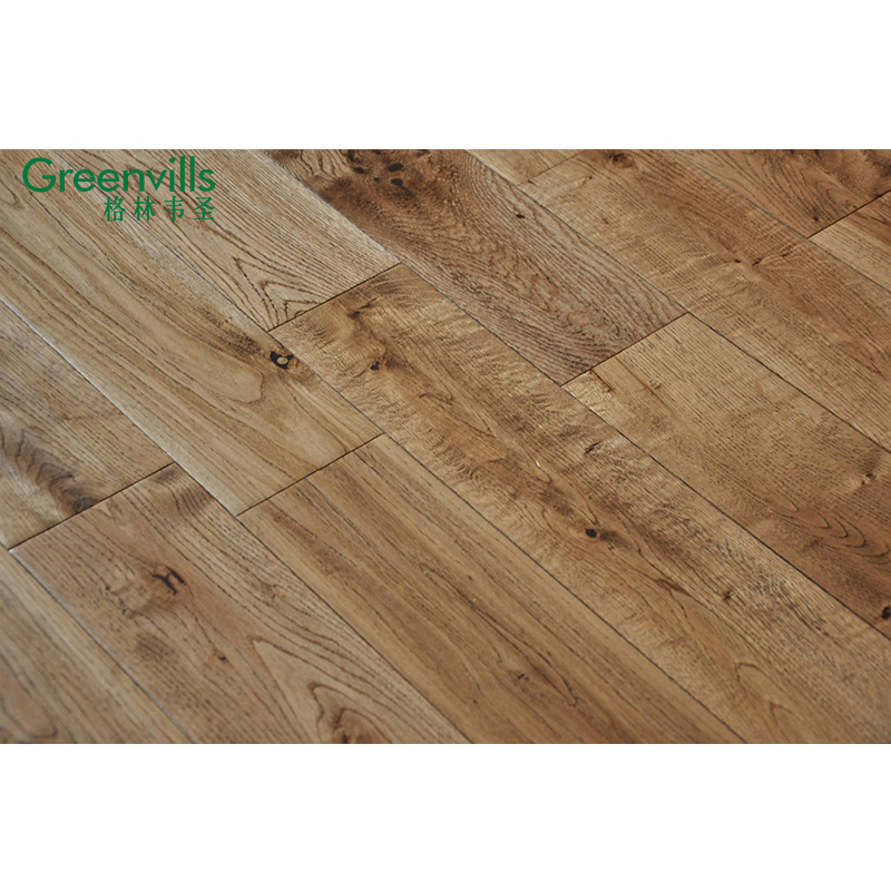 2022 Solid Oak Parquet Floor Hand-Scraped Hardwood Oak Flooring