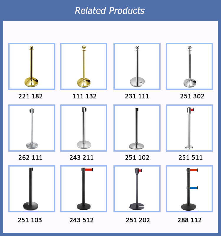 Hot Sell Stackable Stainless Steel Barrier Post