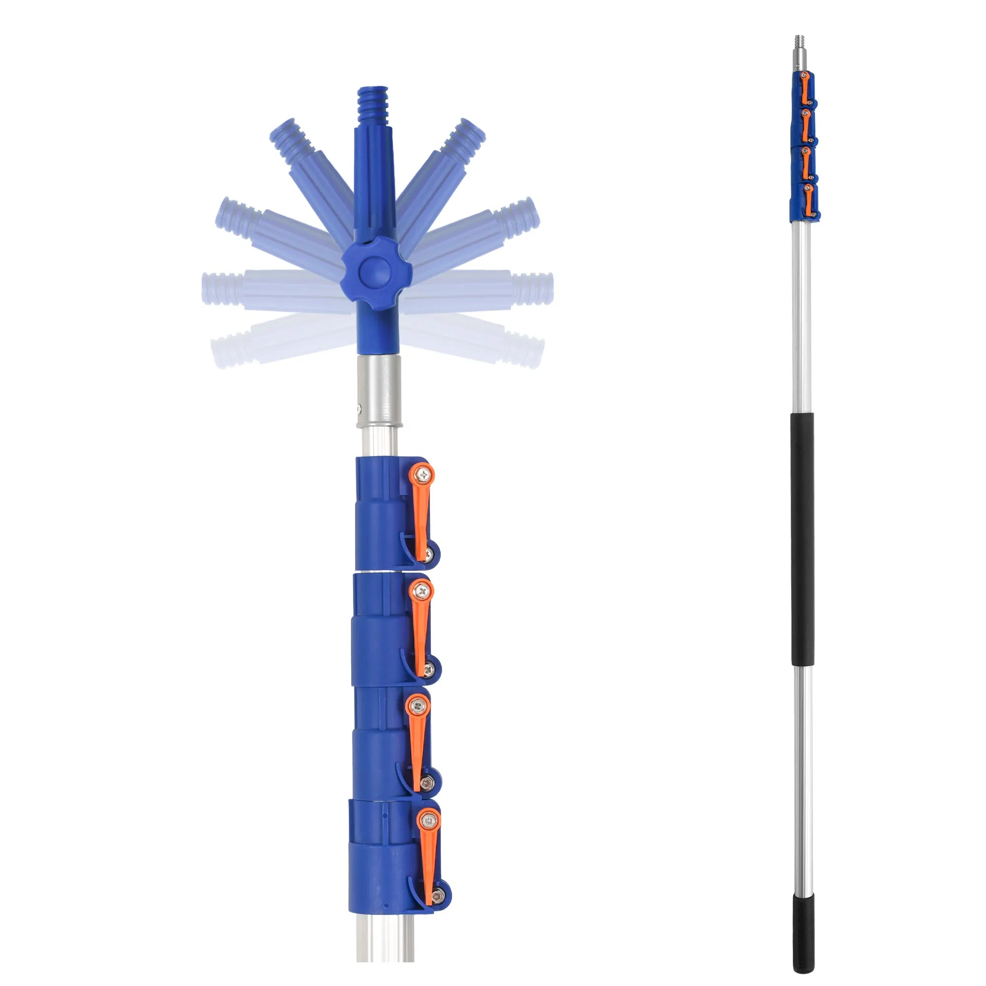 Custom Length Aluminum Telescopic Pole Household Cleaning Multi-Scene Extension Rod